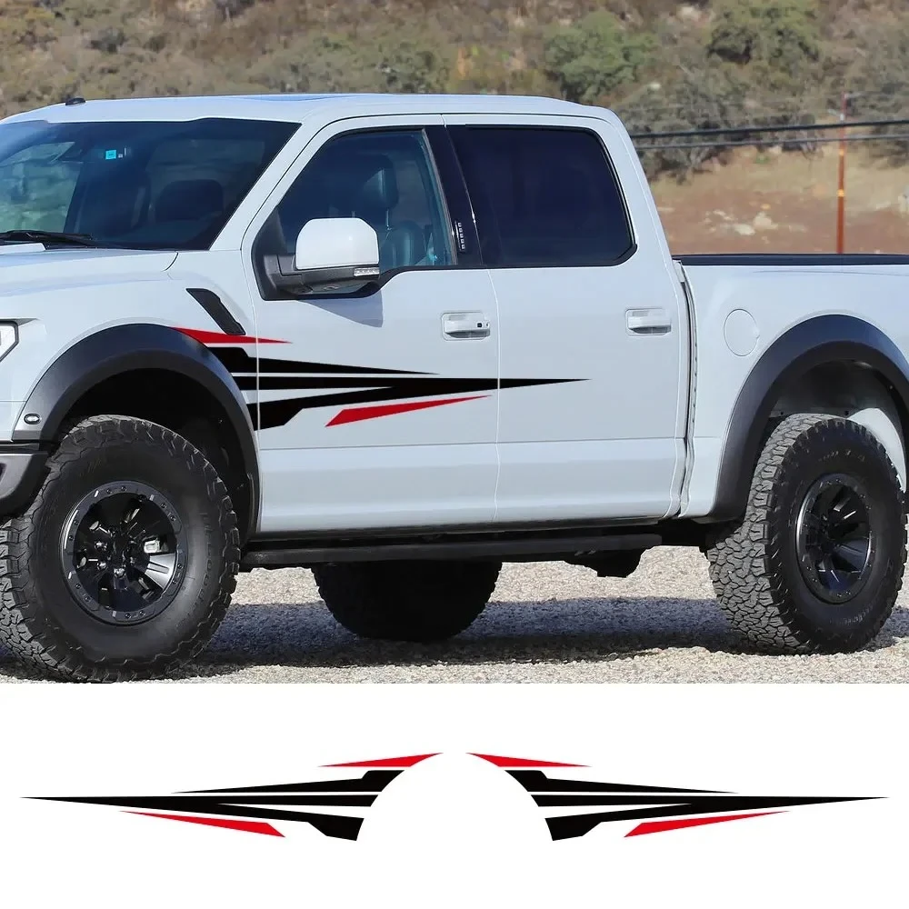 

2Pcs Pickup Stickers For Ford F 150 Ranger Chevrolet Silverado Toyota Hilux Dodge Ram 1500 Isuzu Dmax Universal Auto Decor Decal