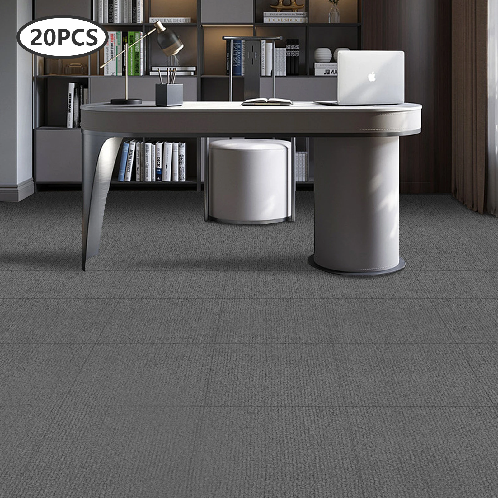 Square Carpet, 5mm Thickness Floor carpet, Adsorption Type Self-Adhesive Carpet Healthy and Eco-friendly Materials