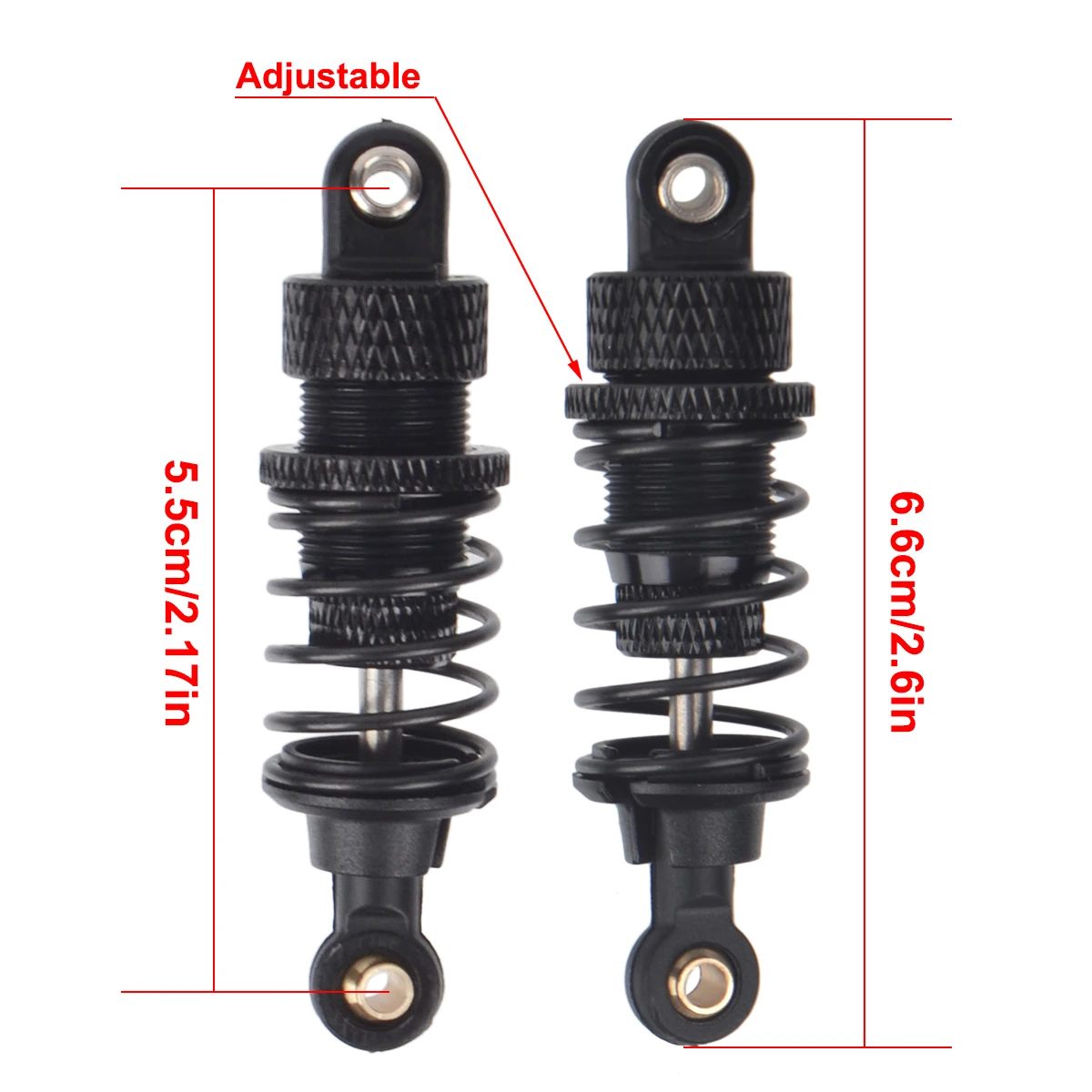 4PCS Aluminiumlegierung Ölstoßdämpfer für Tamiya TT02 TT01 M05 HPI HSP Kyosho Redcat 1/10 RC on Road Drift Racing Car