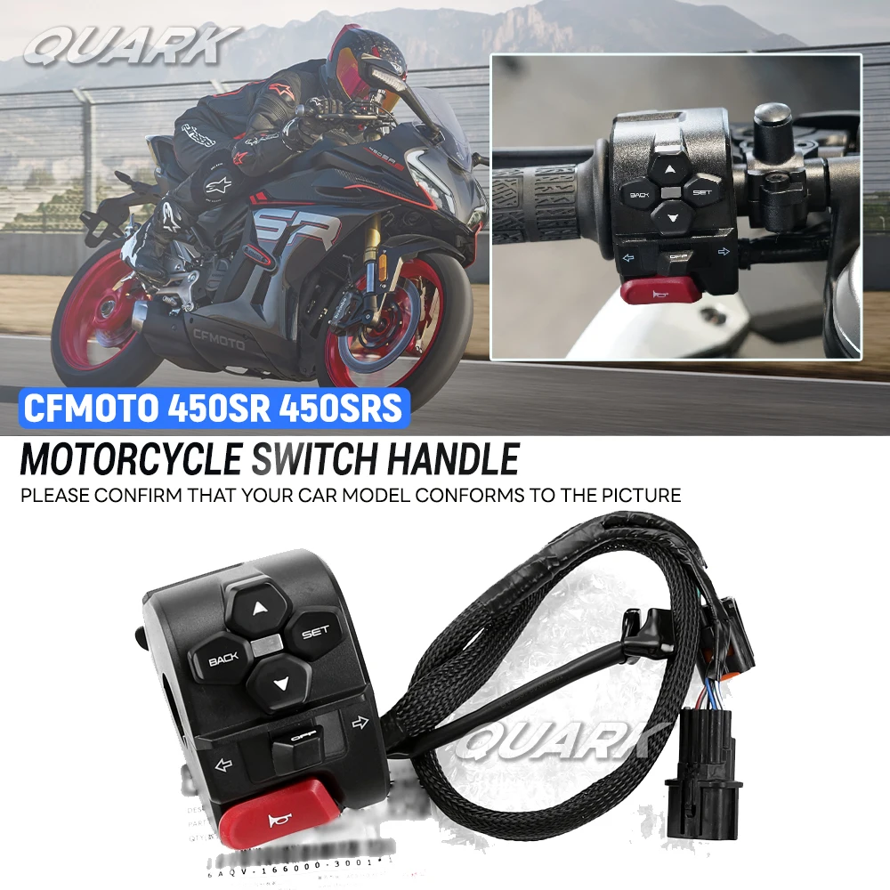 

Motorcycle Handlebar switch Button For CFMOTO 450SR 450SRS CF 450 SR SRS Horn ignition headlight steering switch