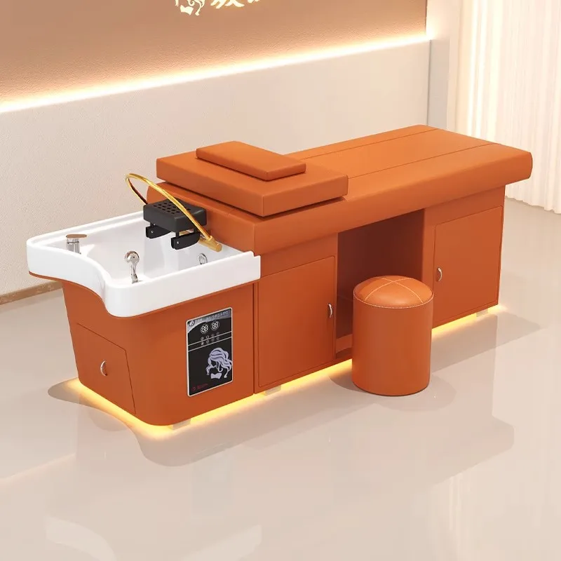 Shampoo tailandese Lettino da massaggio Testa Spa Équipement Cascata Scaldabagno Massaggio Shampoo per capelli Lettino Attrezzatura per salone di bellezza