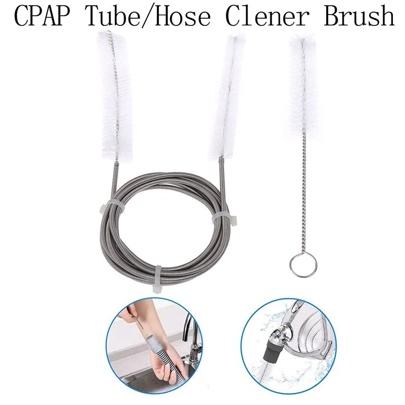 2pcs/set CPAP Mask & Hose Cleaning Brush Kit Cleaner Supplies Fits for Standard 22mm&19mm Diameter Tubing