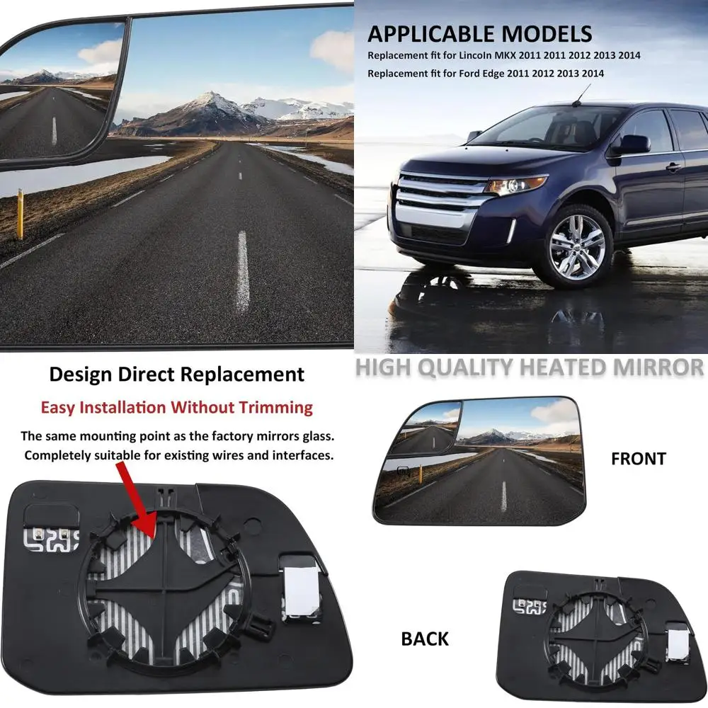 

Left Side Power Heated Mirror Glass for Ford Edge 2011-2014 & Lincoln MKX 2011-2014