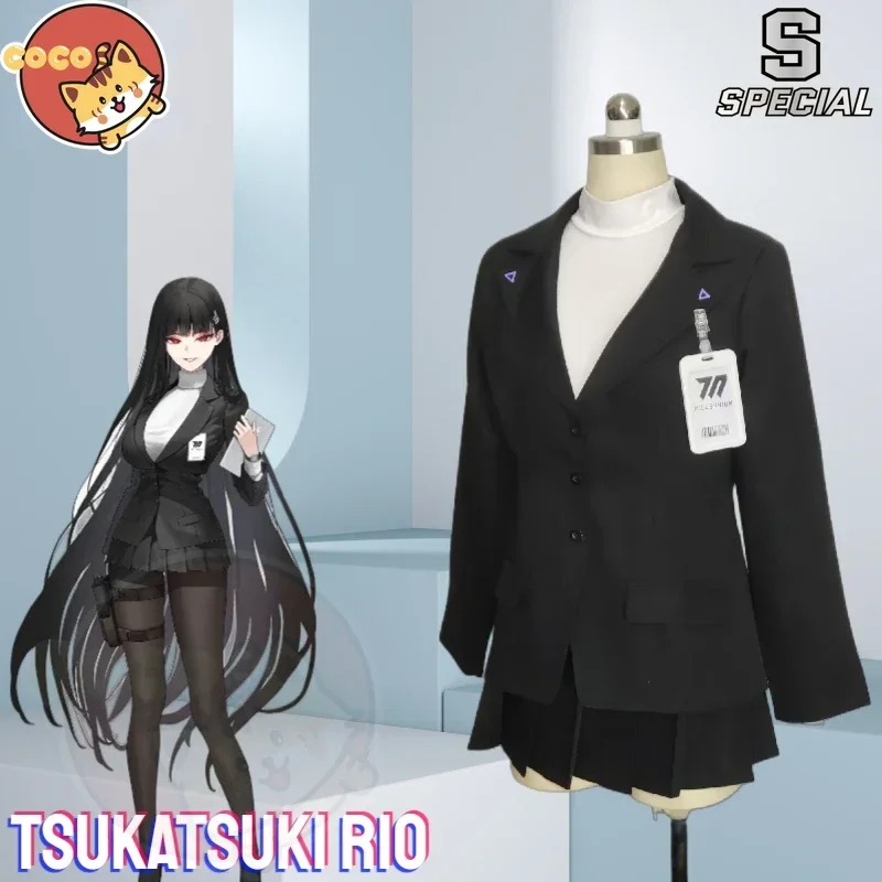 

Костюм для косплея Tsukatsuki Rio, черный жакет и парик для косплея
