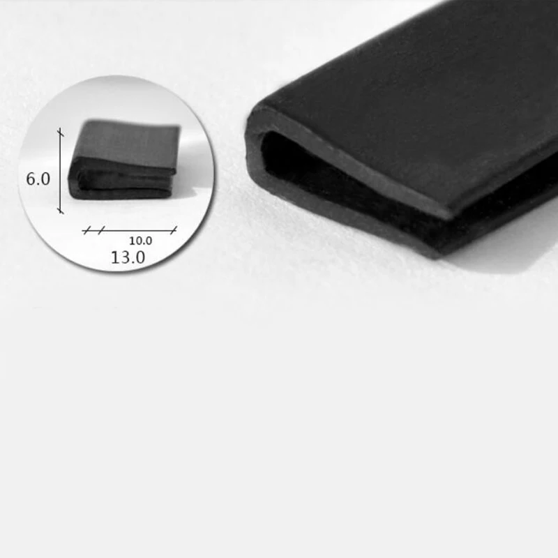 EPDM czarne wykończenia taśma uszczelniająca osłona okna drzwi osłona krawędzi gumowe uszczelnienie taśmy 2m X 6mm X 13mm U kanał