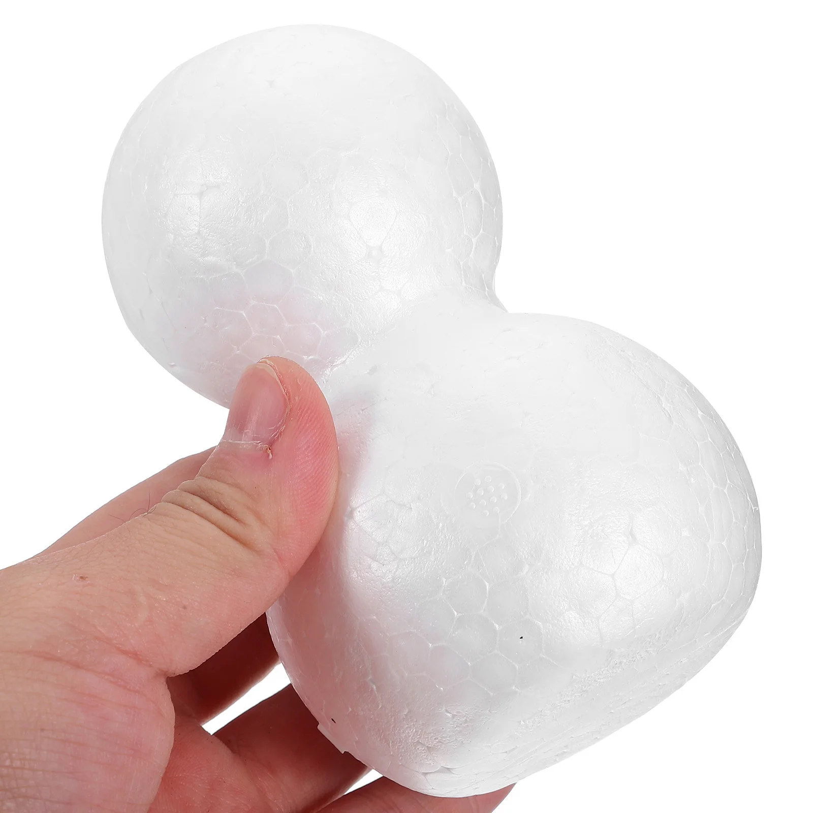 

10Pcs Snowman Crafts DIY Material Premium Foam Balls for Kids Christmas Decoration Handmade Ornament Set Foam Snowman Model