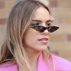 Small Rectangle Sunglasses Women's Fashion Retro Small Frame Sun Glasses Vintage Square Narrow Sunglasses Trending UV400 Eyewear