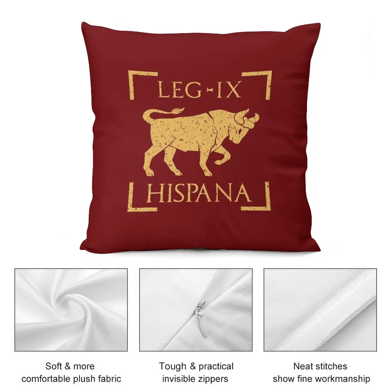 Legio IX Hispana Taurus Emblem Roman Legion Throw Pillow Luxury Pillow Case Throw Pillow Covers Anime