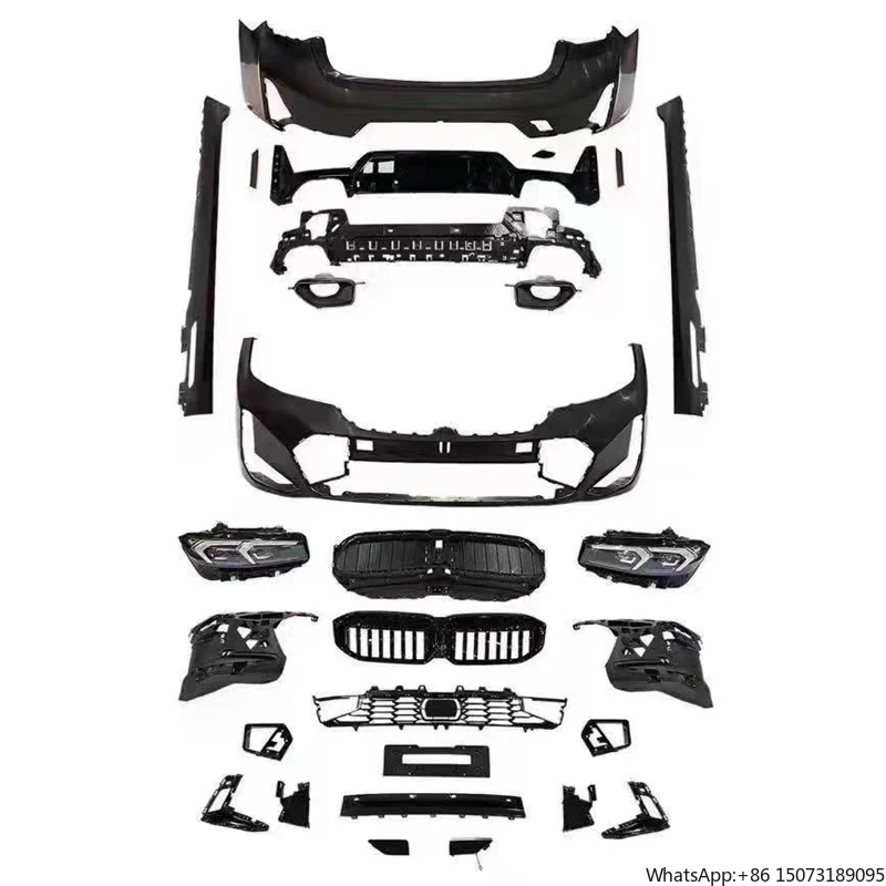 

G20 Upgrade to G20 LCI MT Style Bodykit for 3 Series Front Rear Bumper Hood Fender Exhaust Tip Plastic Kit