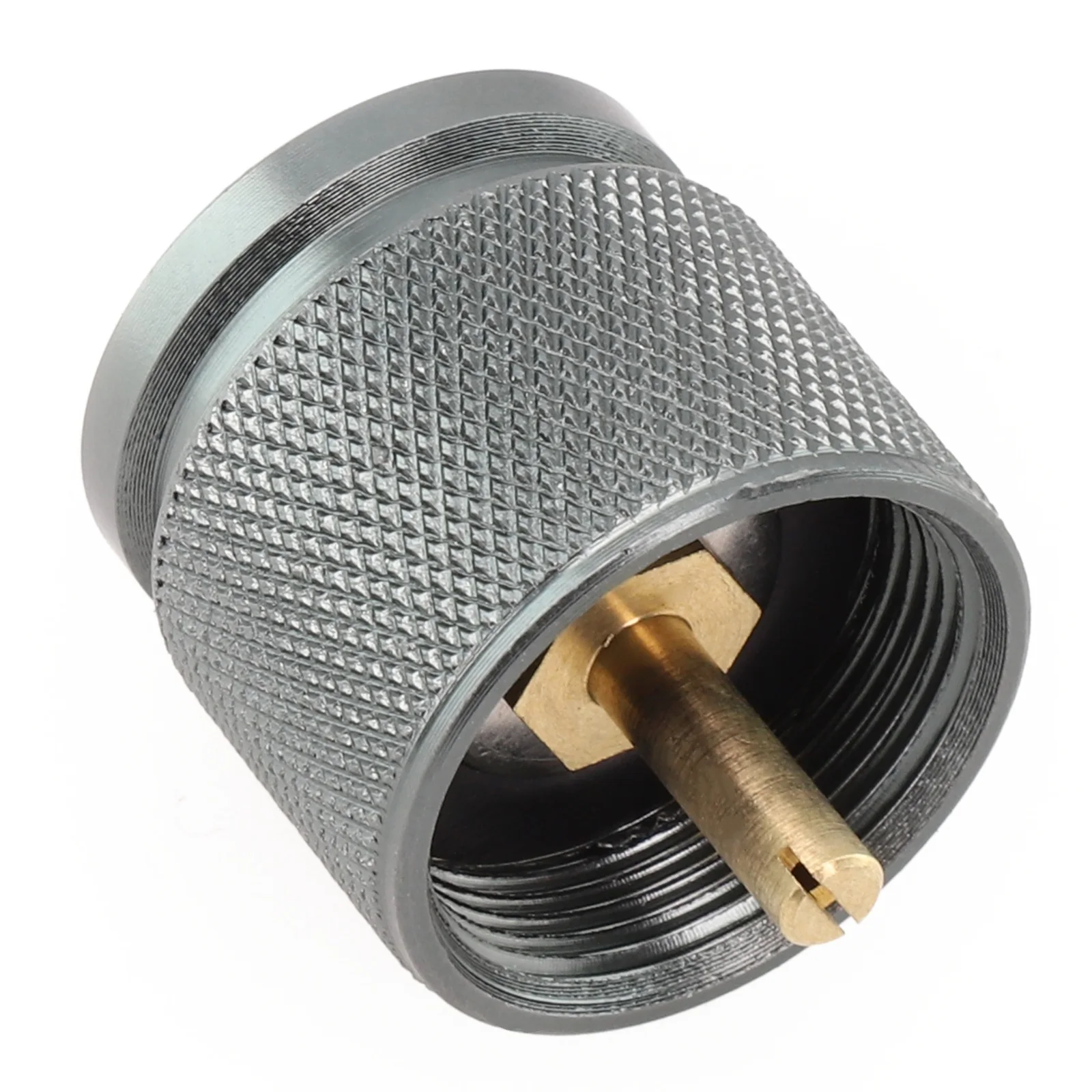 

1pc Adapter Camping Gas Stove Adapter Flat Gas Tank Adapter Aluminum Alloy Gas Tank Conversion Head Gas Connector Accessories