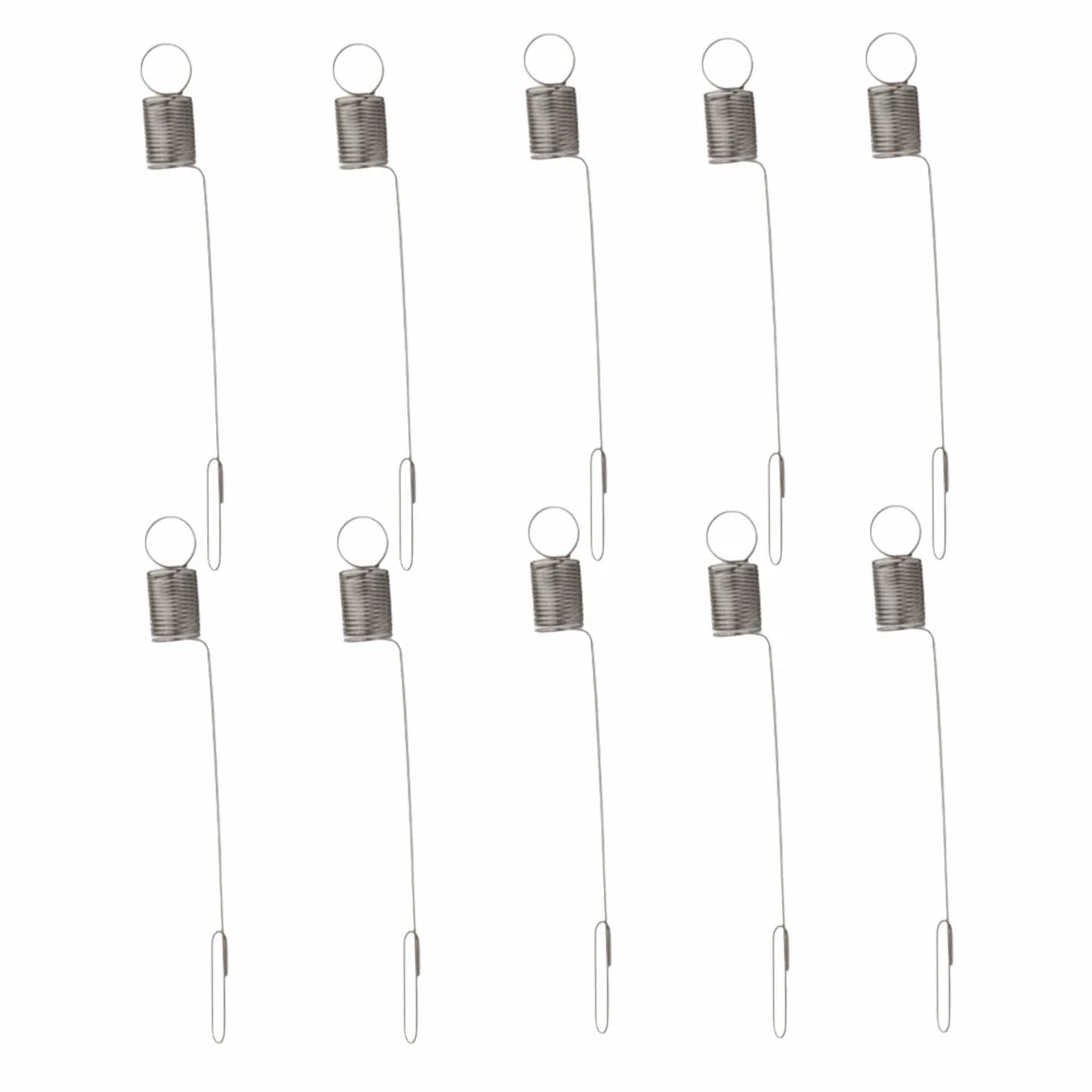 10SET Durable Iron Air Vane Spring Compact Silver Choke Spring Easy to Install Garden Tool for 790849 699056