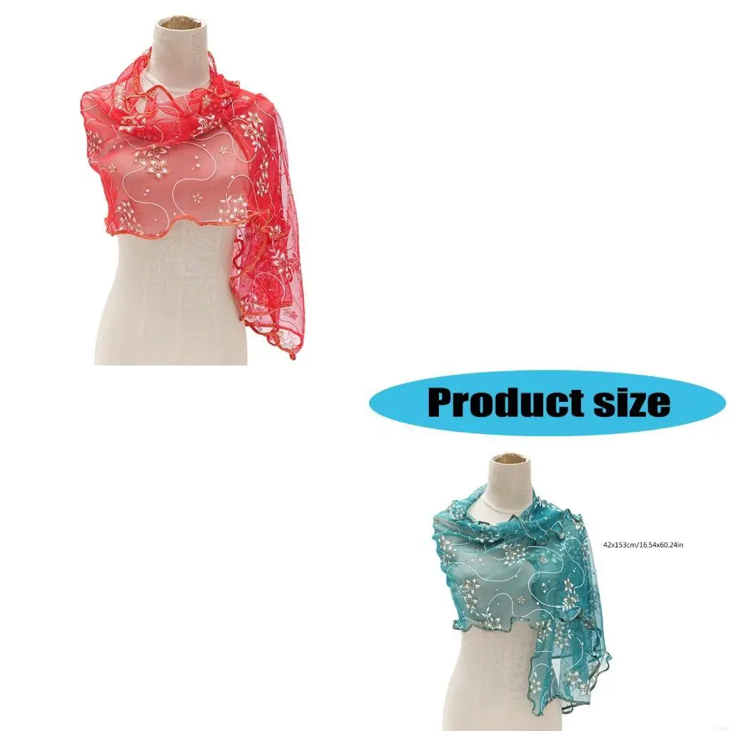 

Нежный цветочный рисунок шарф гладкий драпирующий полиэфирный ткань комфорт Y166