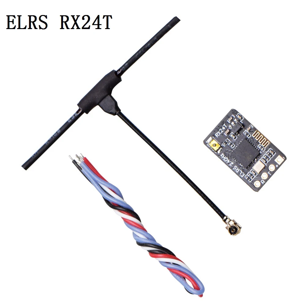 JHEMCU ExpressLRS RX24T 2.4 グラム ELRS ラジオナノ長距離受信機 FPV レーシングフリースタイルドローン DIY パーツ