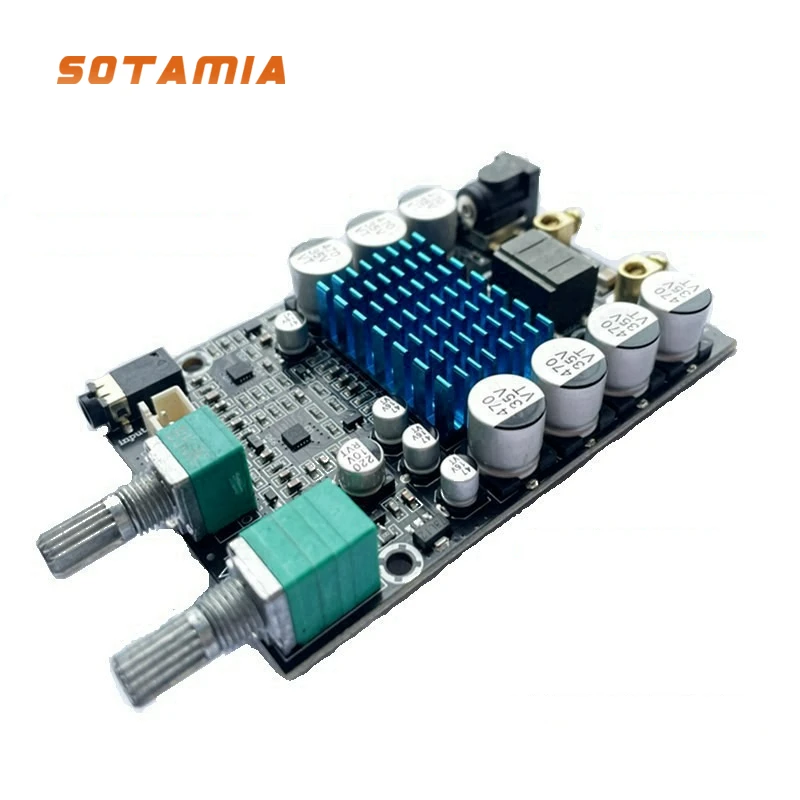

SOTAMIA TPA3116 Модуль цифрового усилителя мощности сабвуфера 120 Вт Моно аудио усилитель динамика DC9-24V