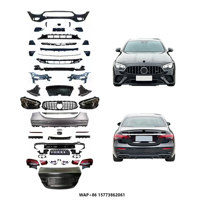 

W213 2016-2020 Car Modification Upgrade 2021 W214 E63 AMG Body Kit Front Bumper Rear Bumper New for M-Bz E-Class