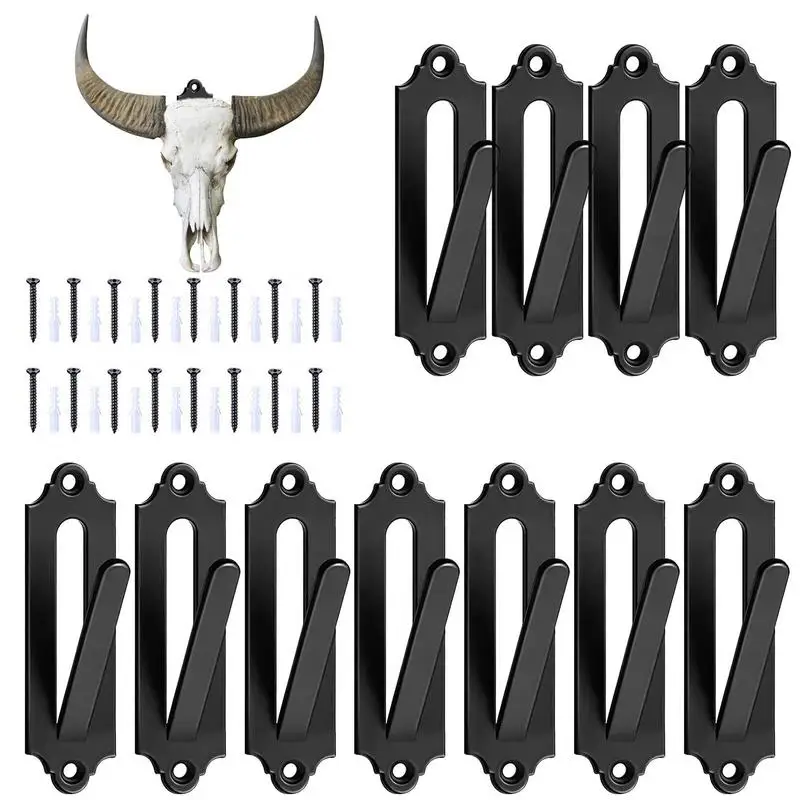 

European Skull Wall Mount Hangers Wall Mount Bracket For Deer Head 12pcs Outdoor Skull Holder And Display Bracket For Small Game