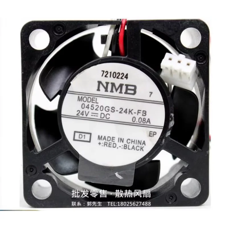 

Ltsf For NMB 04520GS-24K-FB DC 24V 0.08A 45x45x20mm 3-Wire Server Cooling Fan