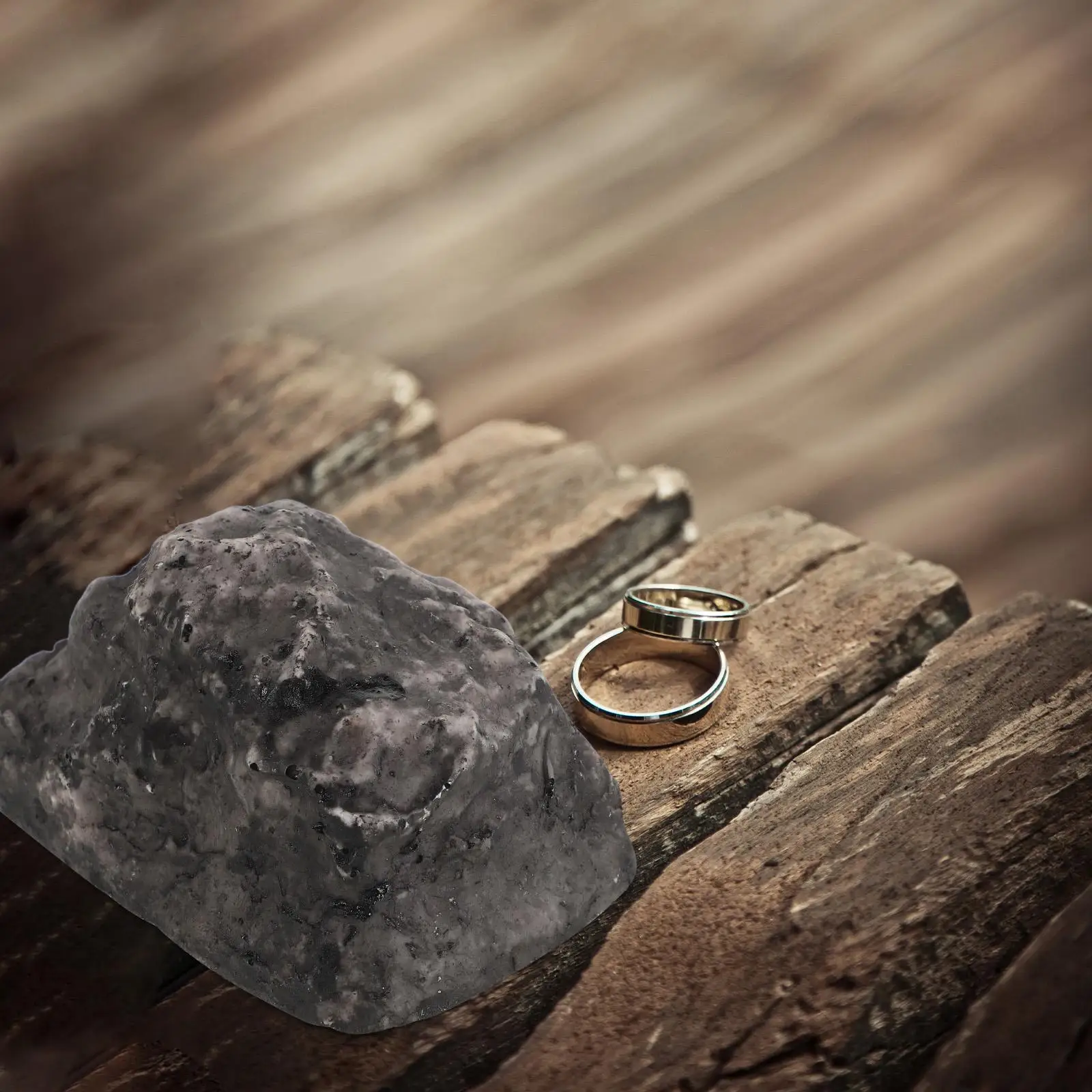 Llavero con forma de roca falsa para ocultar cubiertas artificiales llaves escondidas soporte de piedra Hilder