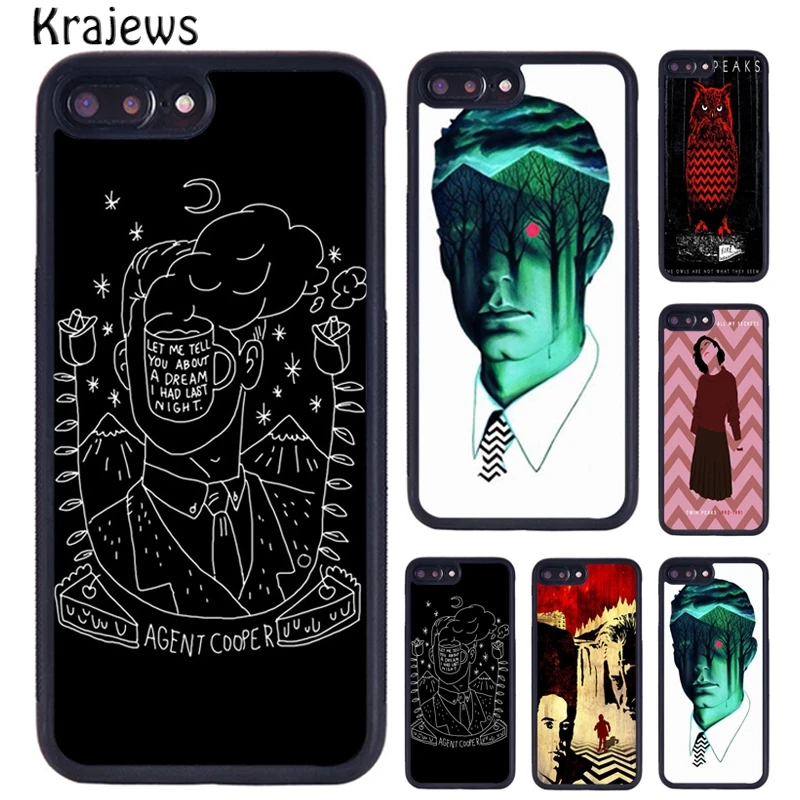 Krajews twin peaks Printed Soft Phone Case For iPhone 16 15 14 plus 11 12 mini 13 Pro X XR XS Max cover shell coque