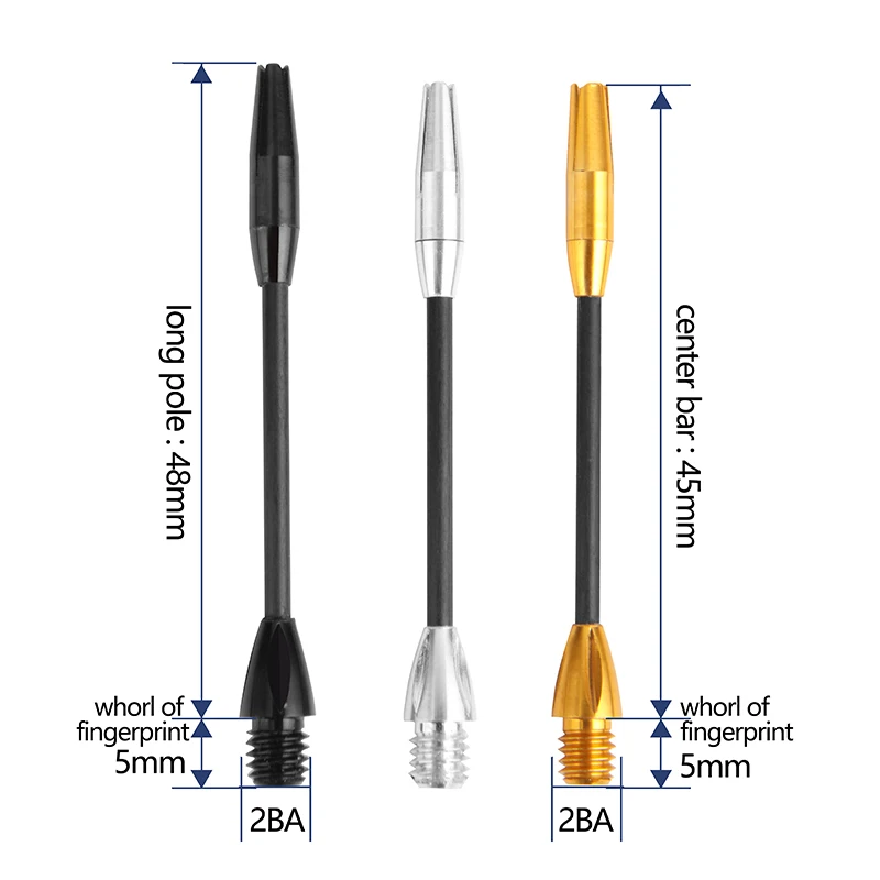 Bc-ألياف الكربون الغزل Dart ، ShaftMedium طويلة Shaft0.85g ، الرياضة في الفضاء ، مهاوي المهنية ، الألومنيوم