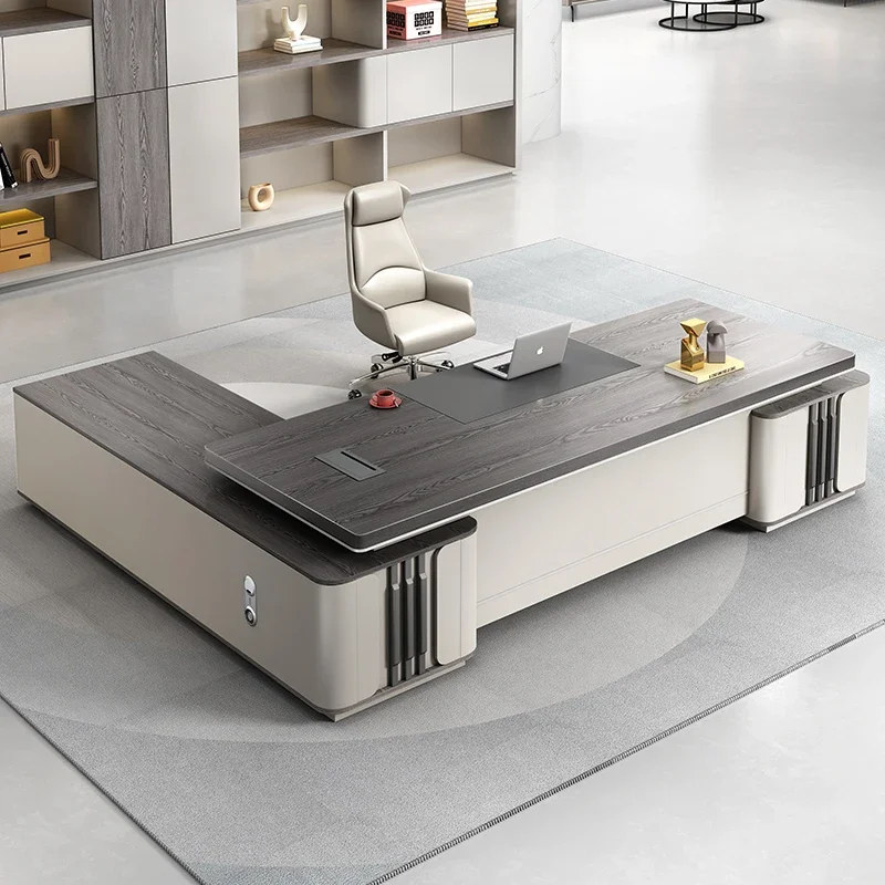 

Luxury L Shape Office Desks Home Office Writing Desk Modern OfficeDesks With Drawers Executive Office Desk Computer Desks Gamer