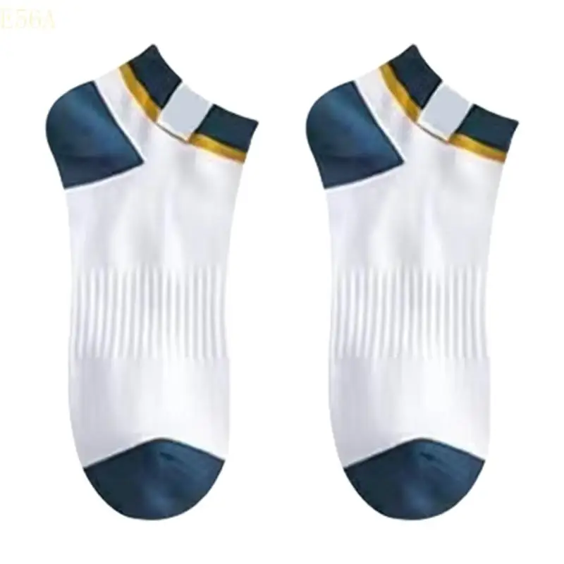 

E56A Athletic Socks Soft Breathable Cotton Socks Moisture Wicking High Ankle Socks Casual Boot Socks for School Work