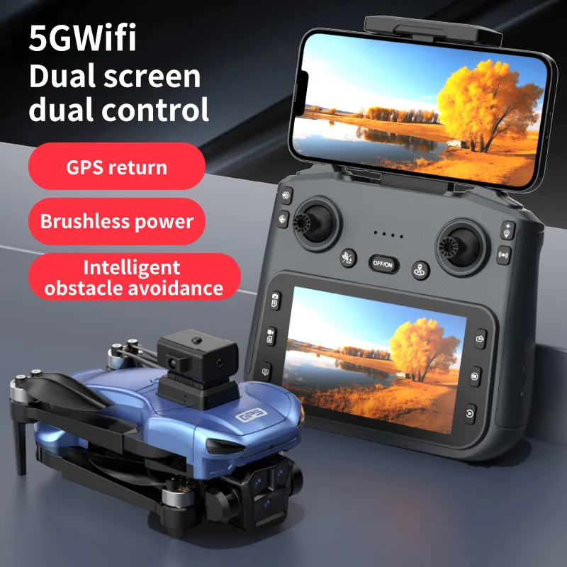 

X89 Drone 4K Professional GPS Unmanned Aerial Vehicle Brushless Motor One-Key Return Screen Control Flight Adult Children'S Toys