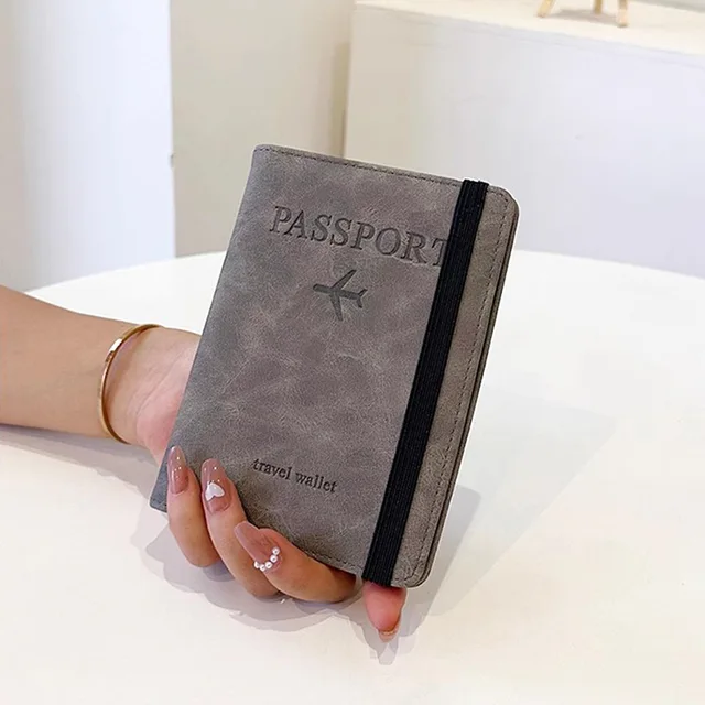 Portfel z PU skóry Homefish, etui na paszport, portmonetka na karty, męskie akcesoria podróżne, podręczny portfel na paszport, wizytówki, etui na karty.