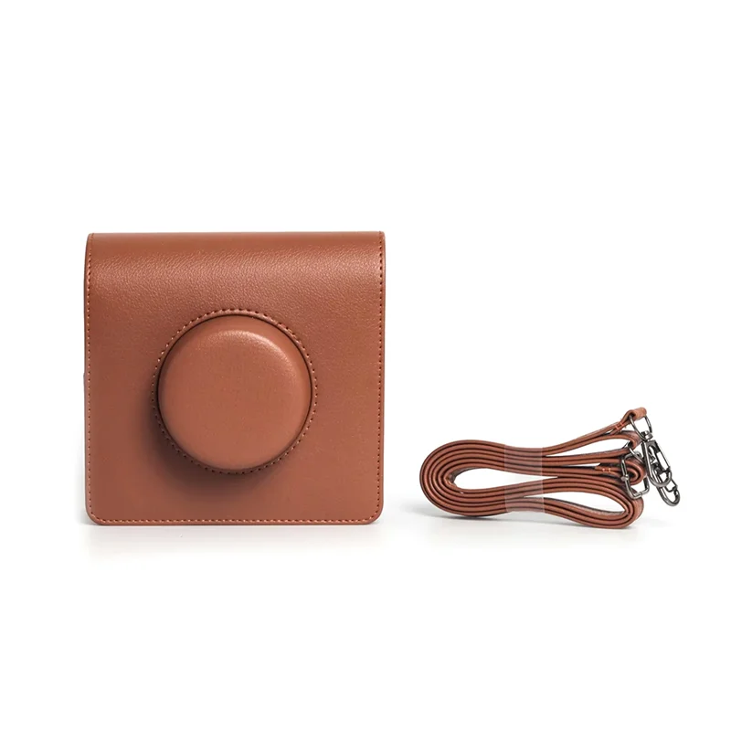

Retro Camera Bag Protective Case PU Leather Cover With Shoulder Strap For Instax WIDE Evo-A79U