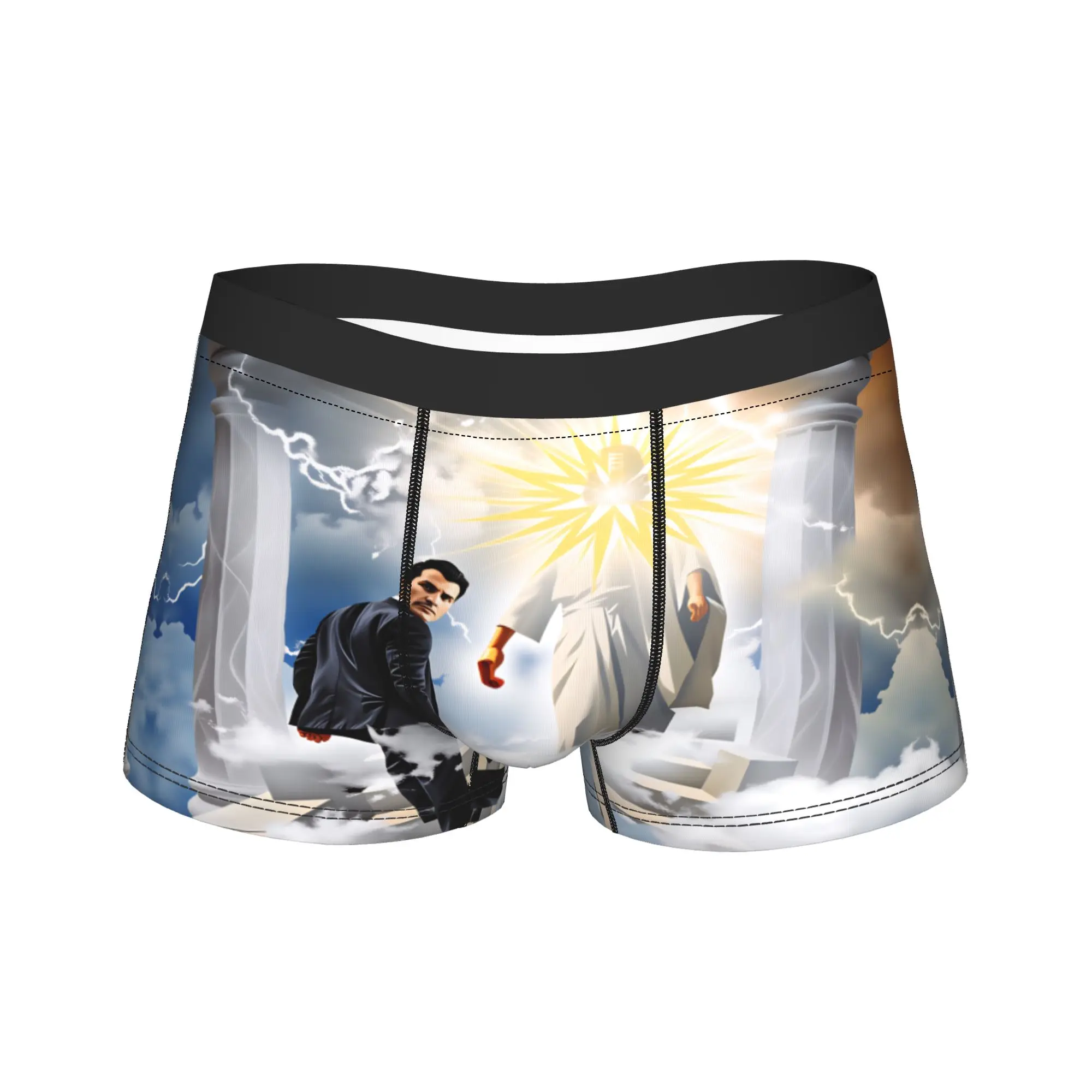 

Charlie Kirk Angelic Advocate Boxer Brief Underwear Trenky Males Comfortable Boxer Shorts Print Plus Size Underpants