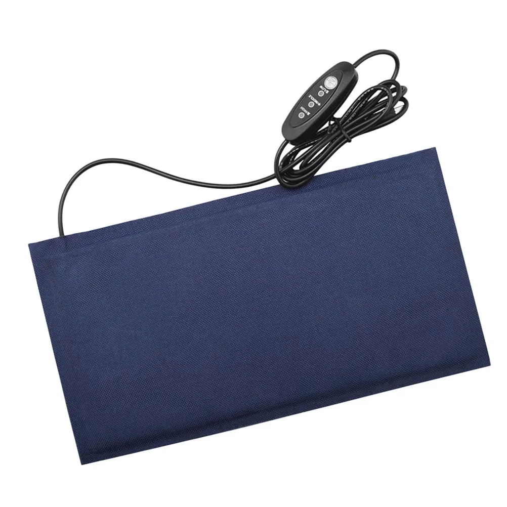 

Pet Heating Blanket Premium Fabric Electric Heating Mat for Pets Safe Warmth with Adjustable Thermostat Fits Most Beds L Blue