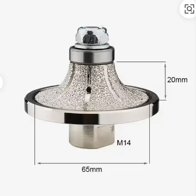 Vacuum Brazed Diamond Hand Profile Milling Cutter M14 Grinding Wheel for Angle Grinders