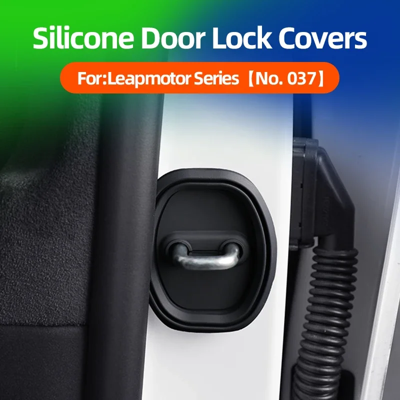 Silica Gel Door Lock Case Car Door Lock Cover Door Check Arm Protector Cover For Leapmotor C11 C10 C16 B10 B01 C01 T03 Lafa5
