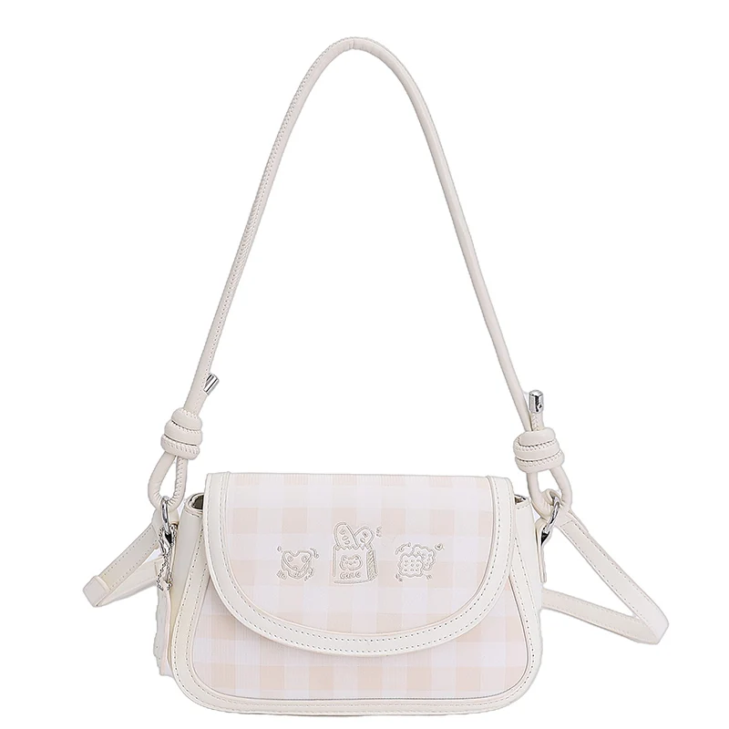

Handbags. This year's popular super fire plaid underarm bag women's 2025 new small fresh 100 commuter slung shoulder bag.