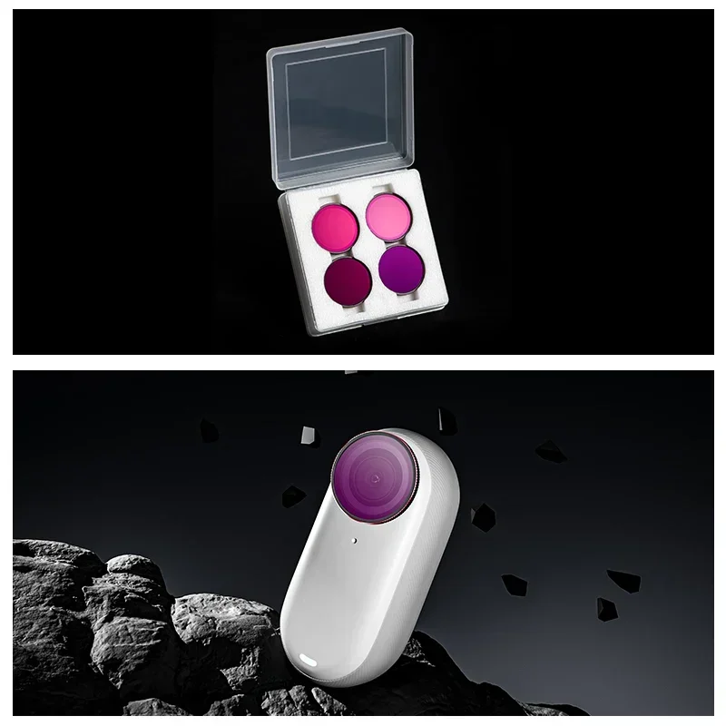 ND Set Filter 4 in 1 Für Insta360 GO3S Zubehör Kamera Objektiv CPL ND8/16/32/64 Filter Kit Objektiv Schutz MCUV