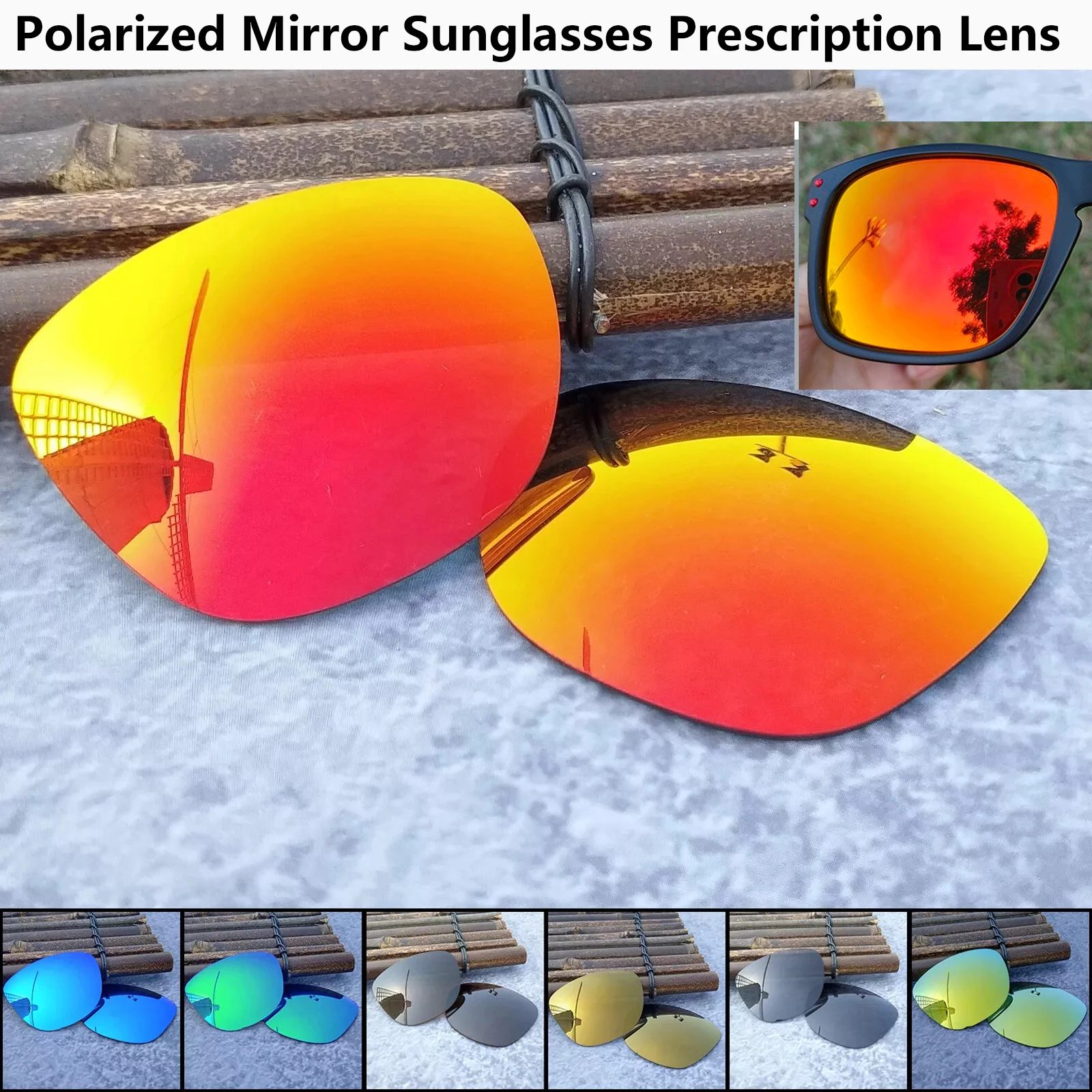 

Fashion Polarized Mirror Prescription Sunglasses Lenses 1.56 1.61 1.67 Anti Glare Outdoor Driving Colorful Myopia Sun Lens UV400