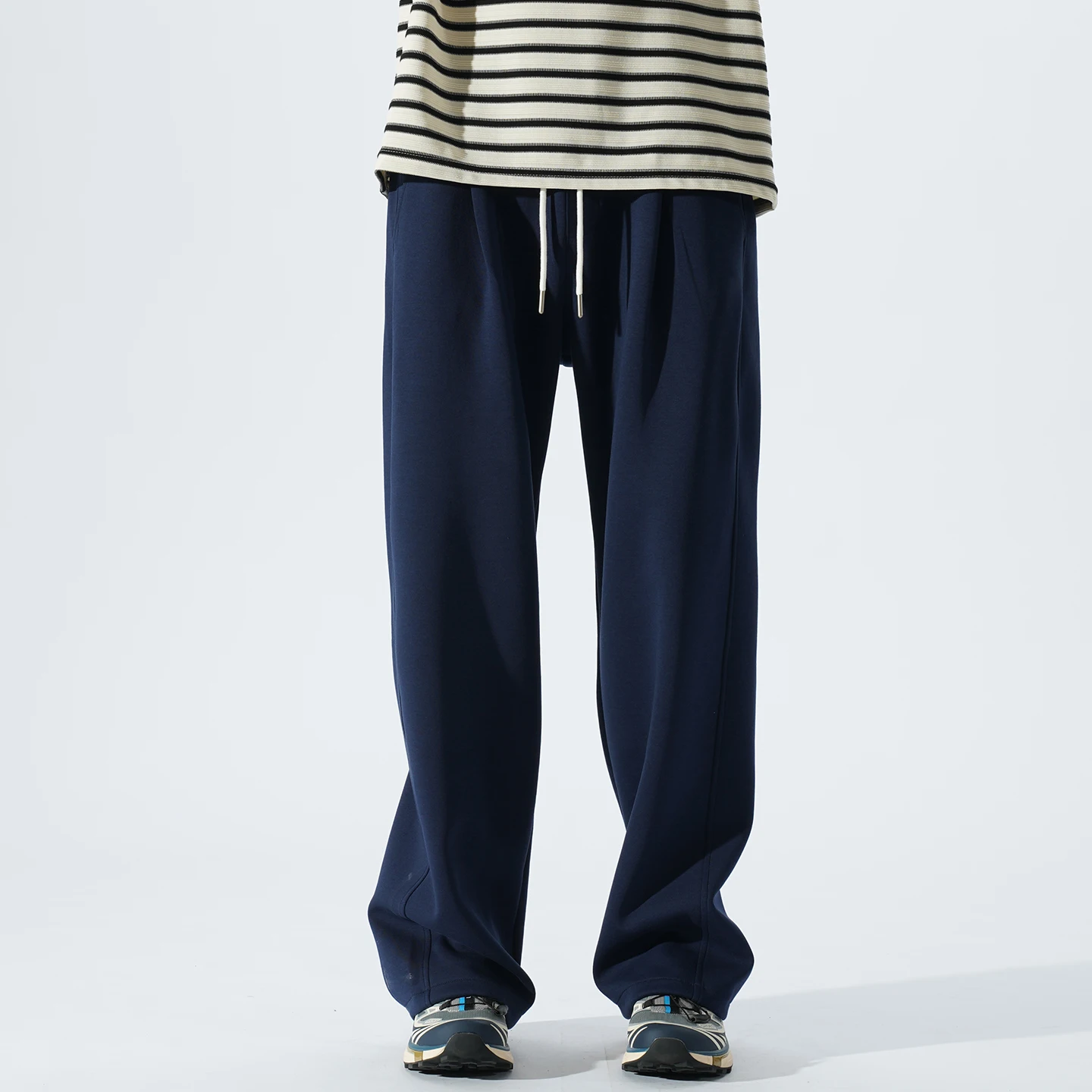 

Straight Leg Pants for Men Spring and Autumn New Styles Casual Sports Pants for Men Wide Leg Pants Hanging Sense Sweatpants