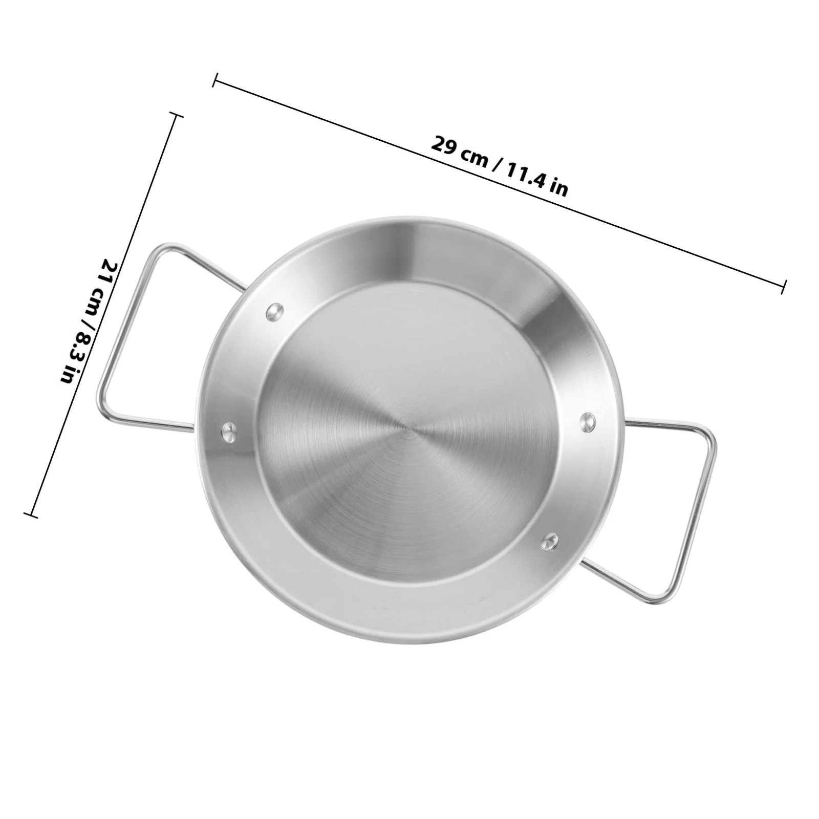 Taca na owoce i przekąski ze stali nierdzewnej z uchwytem, metalowa taca do serwowania ciast, owoców, na bufet, imprezę, gadżet kuchenny, dekoracyjna.