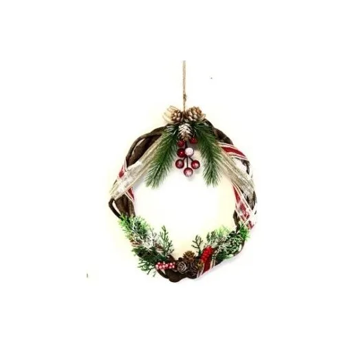 Happyland Fancy Bush Ring Christmas Door Ornament