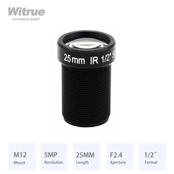 Witrue-lente CCTV HD 5,0 megapíxeles 25mm M12 1/2 