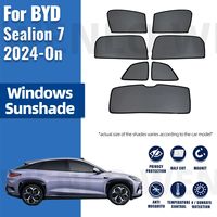 For BYD Sealion 7 2024 2025 Car Sunshade Shield Magnetic Front Windshield Frame Blind Curtain Rear Side Window Sun Shade Visor