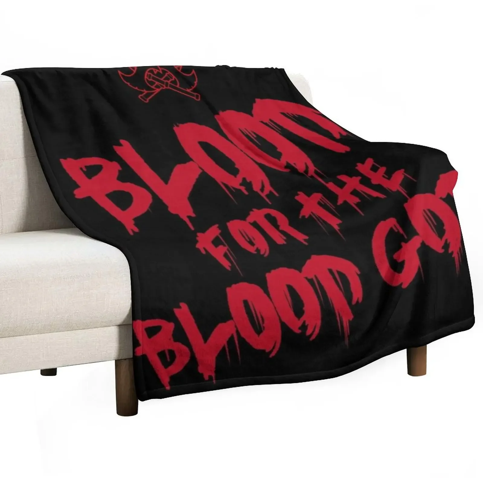 

Khorne Chaos God Graffetti - Blood for the Blood God Fantasy Version Throw Blanket Bed Flannel Blankets