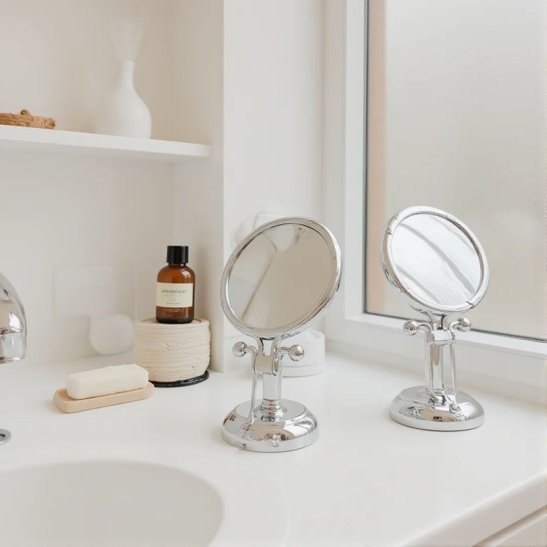Magnifying Makeup Mirror Adjustable Foldable Makeup Mirror Vanity Mirror Foldable For Desktop Use Student Use Bedroom