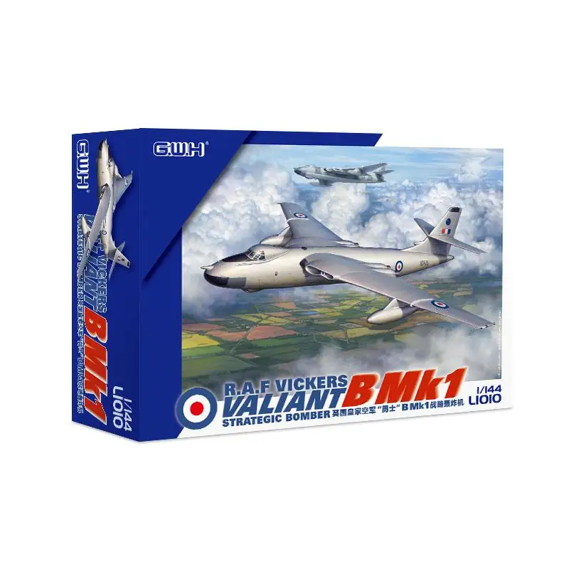 Great Wall Hobby L1010 1/144 Scale RAF Vickers VALIANT B Mlk1 British Strategic Bomber Model Kit