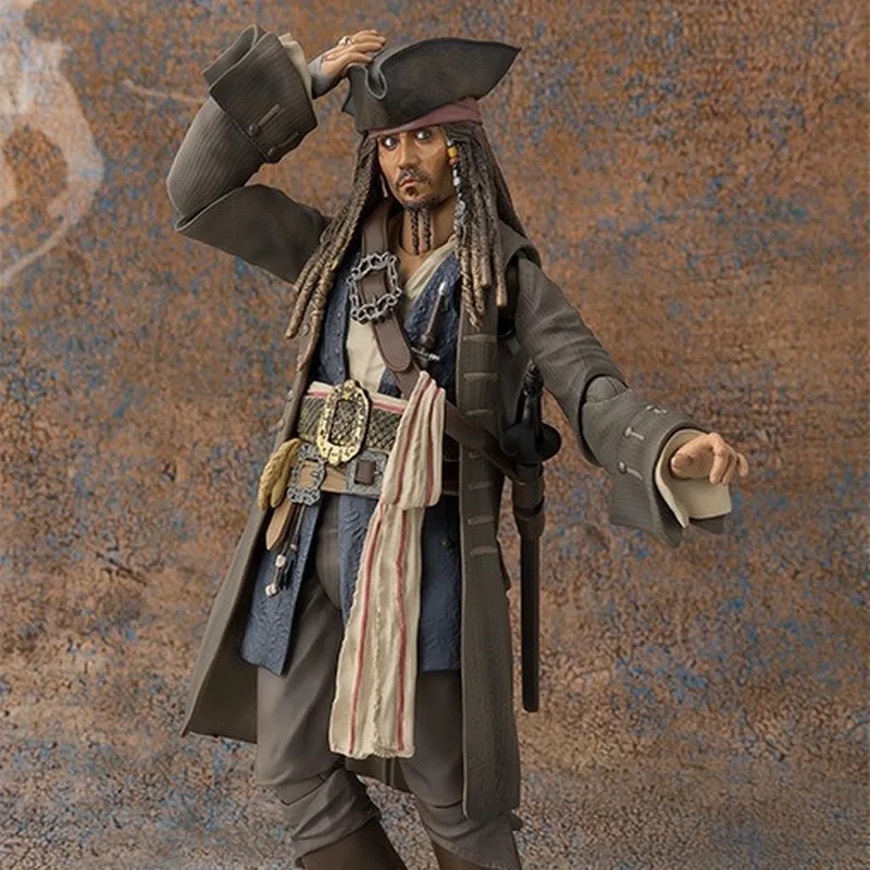 Piratas del Caribe 5 Jack Sparrow Johnny Depp Dead Men Tell No Tales Figura de acción articulada en caja para coleccionistas adultos