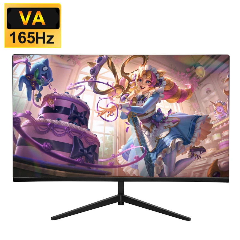 24 Inch Monitor 165Hz 1080P Desktop PC VA LCD Display Gaming Flat Panel Screen Computer Eye Protect HDMI/VGA 1920*1080 PS5 Xbox