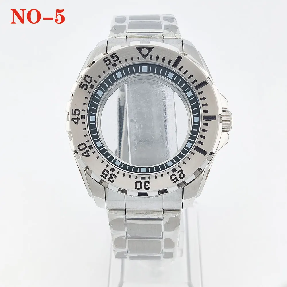 

Корпус для дайверских часов 44 мм, светящийся, водонепроницаемый, с сапфировым стеклом, из нержавеющей стали, для механизма NH35, аксессуары для часов