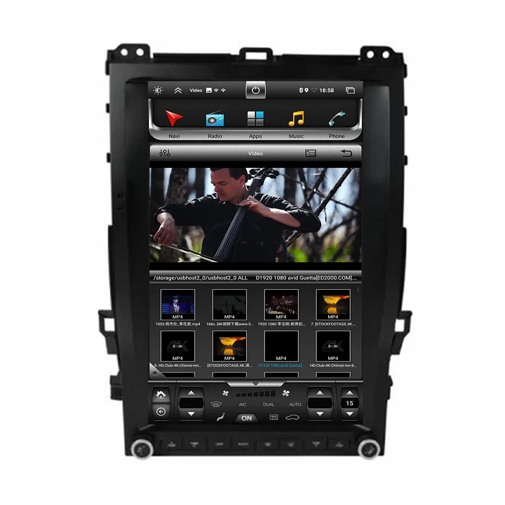 13.6‘’ Android Screen Tesla Radio For Toyota Land Cruiser Prado 120/Lexus GX470 2002-2008 Car GPS Navigation Multimedia Player