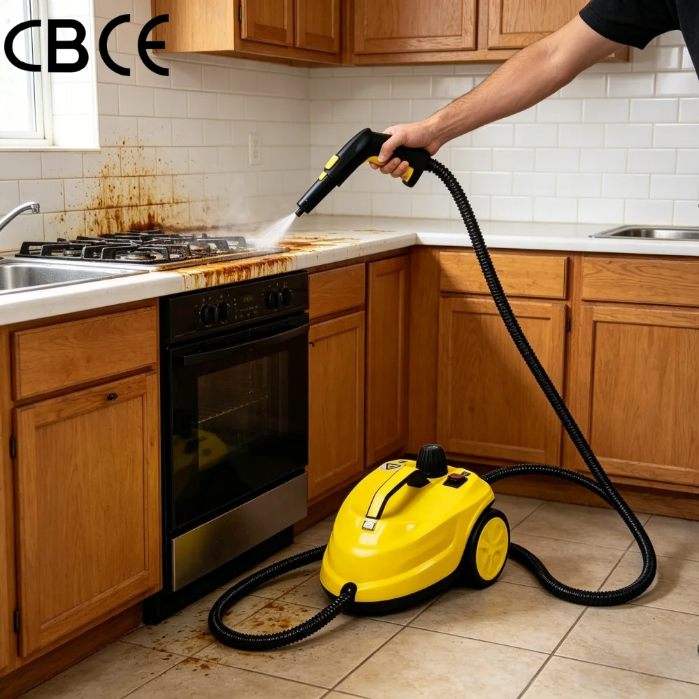 Professional Handheld Multifunctional High Pressure Carpet Automotive High Heat Portable Pulitore a Vapore Steam Vacuum Cleaner
