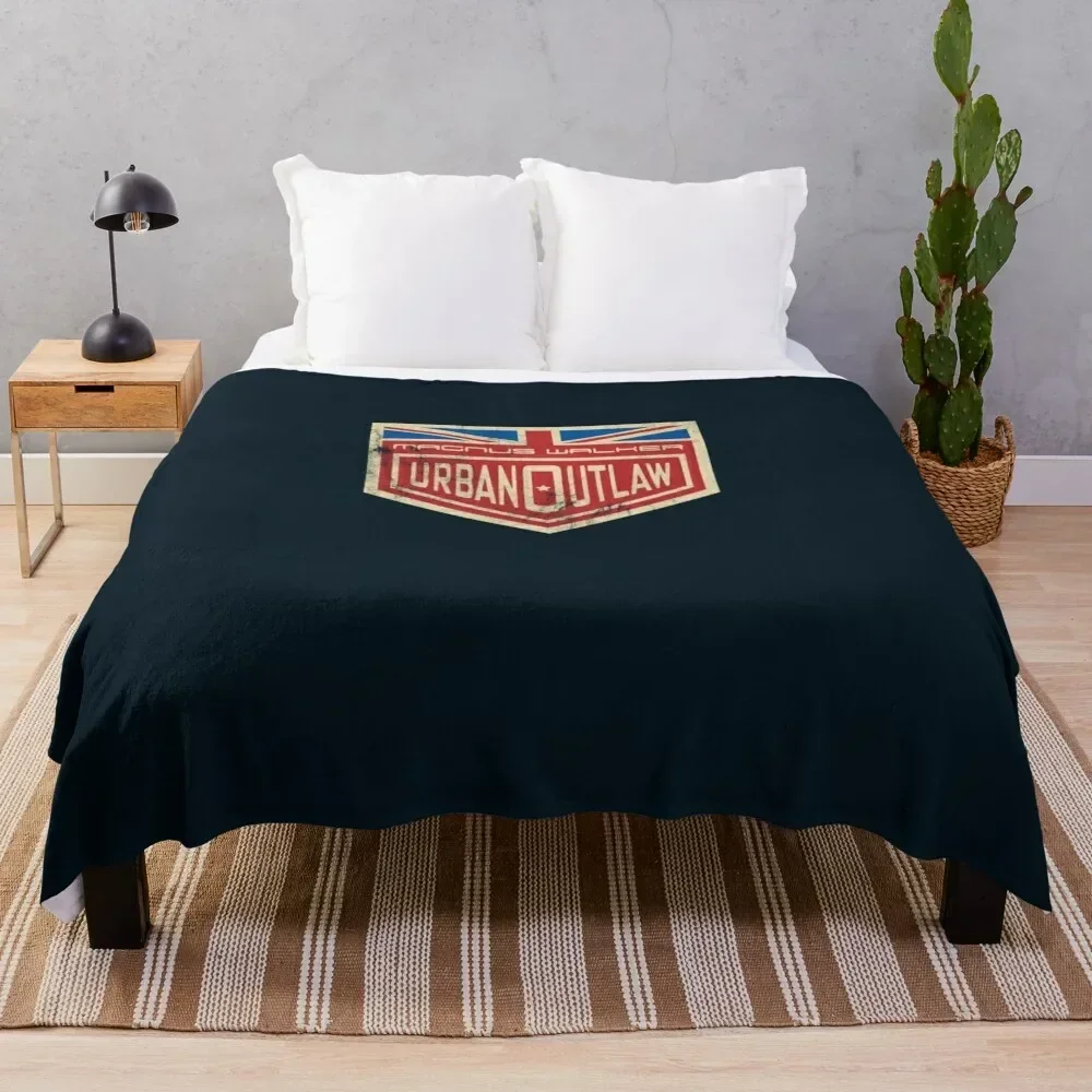 

Magnus Walker Urban Outlaw Vintage logo Essential T-Shirt Throw Blanket Thins for winter Thin Sofa Throw Blankets